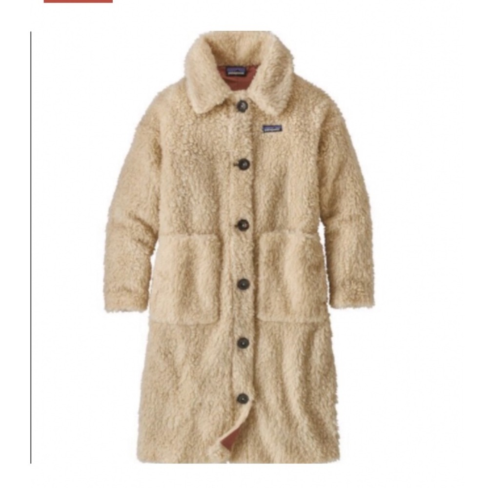 Patagonia High Pile Fleece Long Coat Teddy Sherpa Parka Cream
Women XS Outdoor